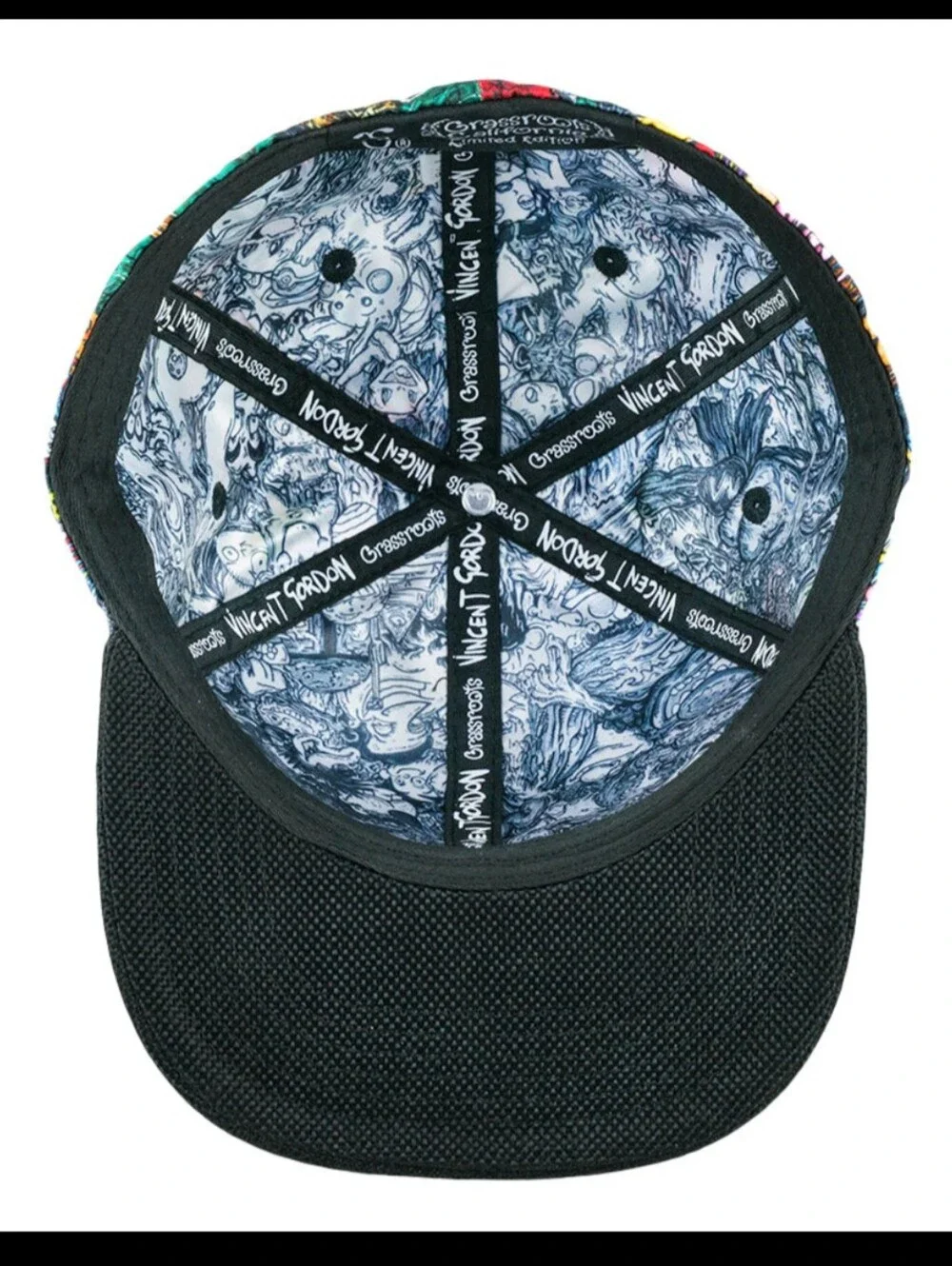 🌹⚡💀Vincent Gordon x Cartoon Gumbo Collection: Limited Edition Fitted Hat💀⚡🌹 - Picture 2 of 6